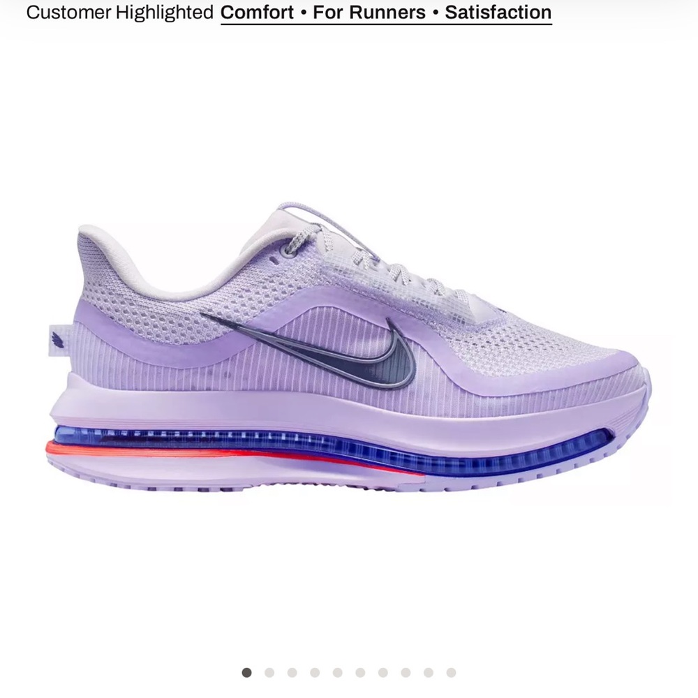 Nike Women's Lavender and Navy Air-Cushion Running Shoe